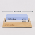 Aiguiseur de couteaux avec pierre à aiguiser Matsato